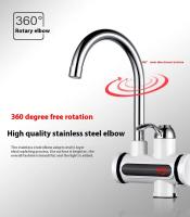 Grifo Eléctrico ZEXEF Calentamiento Instantáneo 3000W Rotación 360 Grados Doble Función Agua Caliente Y Fría Suministros Digitales Para Baño - details 26