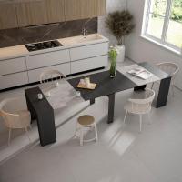 Skraut Home - Mesa Consola Extensible - Mesa Auxiliar - S III - 58/302x90x77cm - Práctica y Versátil - Estilo Moderno - Fácil Montaje - details 2