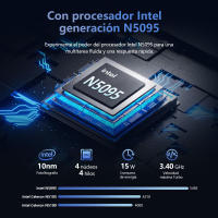 Portátil Vanwin 15,6, 16GB RAM, 512GB SSD, Procesador Intel Celeron n5095, WiFi 5G/2,4G, Mini HDMI, USB 3,0*2, teclado Español, Bluetooth, desbloqueo por Huella Digital - details 0
