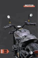 Modelo De Motocicleta De Escala 1:12 Sportster S De Aleación De Metal Con Absorción De Choque Y Luz Giratoria Para Niños Regalo - details 8