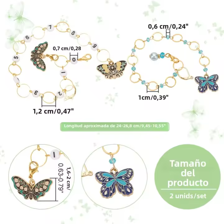 Accesorios De Conteo De Filas Para Tejer 2 Pcs Cadenas De Fila 3 Pcs Marcadores De Costura Donut Helado Chocolate Para Tejer Y Coser - 1