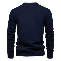 2024 nuevo Otoño e Invierno chaqueta suéter con cuello en V para hombres cárdigan de tamaño europeo chaqueta suéter delgada y moderna para hombres - details 4