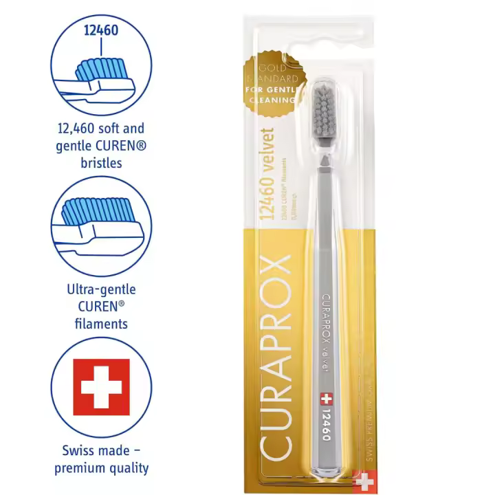 Curaprox CS 12460 Cepillo de Dientes de Terciopelo Ultra Suave para Adultos - 1