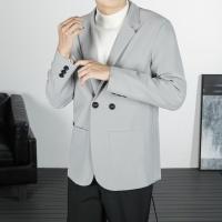 Nueva Chaqueta Elegante Para Hombre En Primavera Y Otoño Traje De Lujo Para Hombres Cierre Frontal De Una Sola Fila Largo Regular Ropa De Vestir - details 5