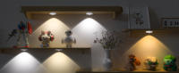 WILLED 6 PCS Luz Nocturna Recargable RGB Con Control Remoto Y Función De Programación LED Para Armario De Cocina Estante - details 12