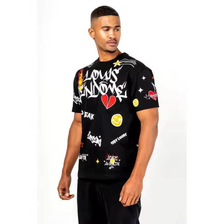LOUIS VENDOME PARIS CAMISETA HOMBRE MODELO:LV-74 Black. - 1