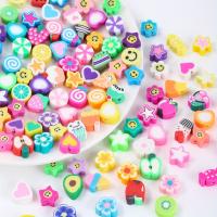 1 Pack De 30/100 Piezas De Arcilla Polimérica Para Mujer En Forma De Estrella Fruta Flor Corazón Y Con Cuentas Para Creación De Joyería DIY Pulseras Collares - details 0