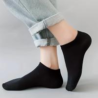 Calcetines Cortos Unisex Antideslizantes Sólidos Para Verano 30/50 Pares Calcetines De Tobillo Bajo Blanco Negro Gris Para Mujeres Y Hombres - details 3