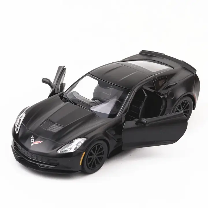 Chevrolet Corvette C7 Escala 1:36 Coche De Metal Para Coleccionistas Decoración De Arte En Miniatura Para Oficina O Hogar Juguete Para Niños Boy X72 - 1