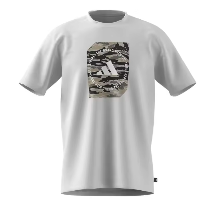 Camiseta de Manga Corta Adidas  para hombre en color blanco - 1