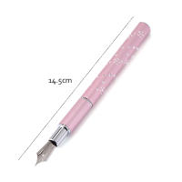 Lápices De Arte Para Uñas De Precisión Metálicos Con Punta Para Puntos Y Líneas Para Dibujo Y Decoración De Uñas Color Rosa Y Plateado - details 4