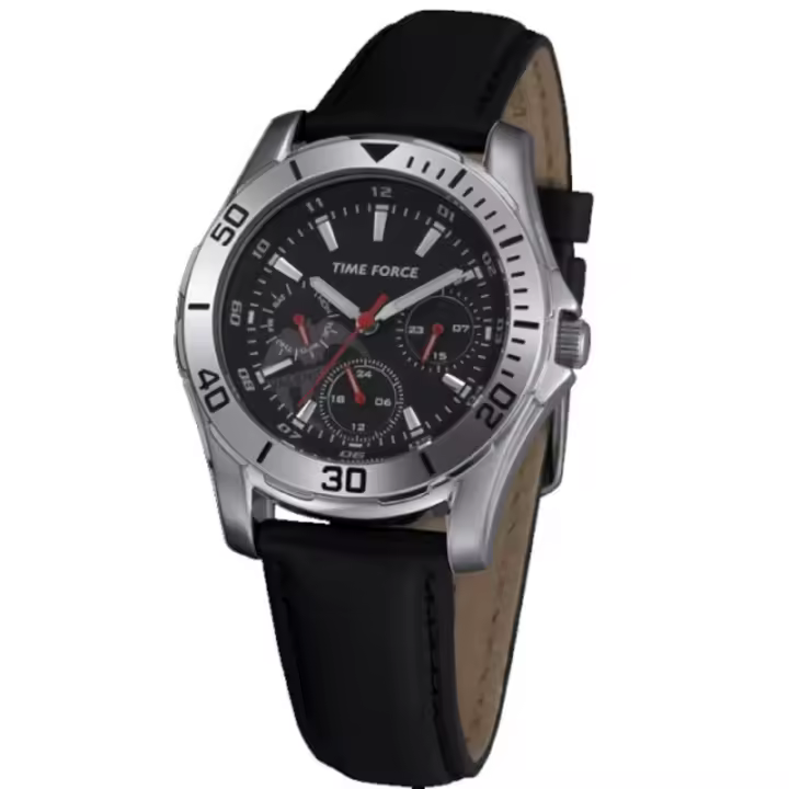 Time Force Tf3365b01  Reloj Para Para Mujer Color Negro - 1