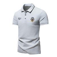 Camisa Polo Para Hombre Nuevo Verano Manga Corta Bordada Lujo Top Casual Cuello Redondo Transpirable Ligera De Mantener - details 4