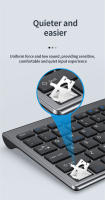 Jomaa Teclado Y Ratón Inalámbricos Ultrafinos USB 2.4G + Bluetooth Recargables Con Funciones Multimedia Para Oficina Doméstica - details 11
