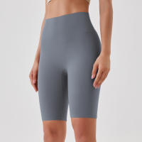 Shorts De Yoga Para Mujer Cintura Alta Transpirables Suaves Y Tensos Leggings De Gimnasio Cortos De Ciclismo Deportivos - details 88