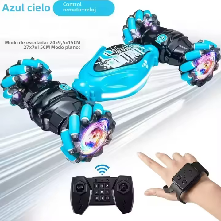 Nueva Coche RC 4WD Con LED Y Control Por Gestos Juguetes Electrónicos Regalo De Coche Remoto Que Se Puede Torcer Y Escalar - 1