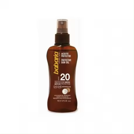BABARIA ACEITE PROTECTOR SOLAR COCO SPF20 100ML - 1