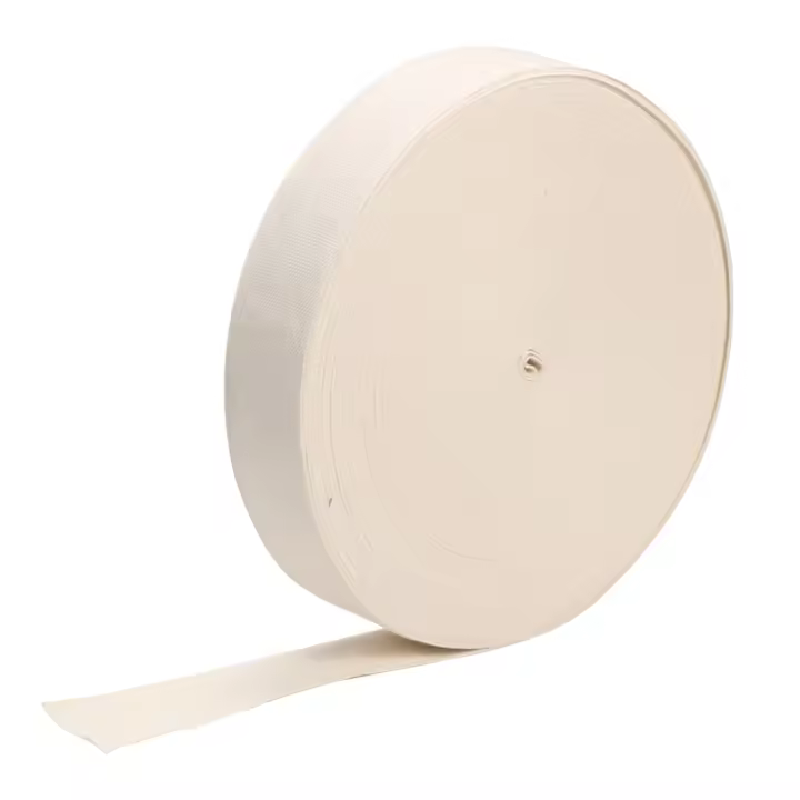 Cinta De Tela De Algodón Suave 5/10/15/20/50m Para Bordado Manual DIY Costura De Alfombra Enrollado De Borde Para Ropa Delantal Manos De Bolsa (Beige) - 1