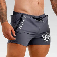 Shorts Deportivos Para Hombre Quick Dry Con Bolsillo Cremallera Para Gimnasio Y Entrenamiento En Verano Shorts De Correr Fitness Sweatpants - details 10