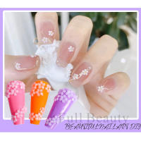6 Grillas De 3D Flores Blancas Acrílicas Con Cuentas De Acero Para Diseño De Uñas Accesorio De Joyería DIY SASZCT-150 - details 4