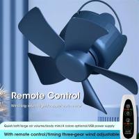 Ventilador de techo con control remoto inteligente USB de 7,08 pulgadas con tres velocidades de viento y tres tiempos, adecuado para uso doméstico (blanco, azul, amarillo, naranja opcional) - details 5