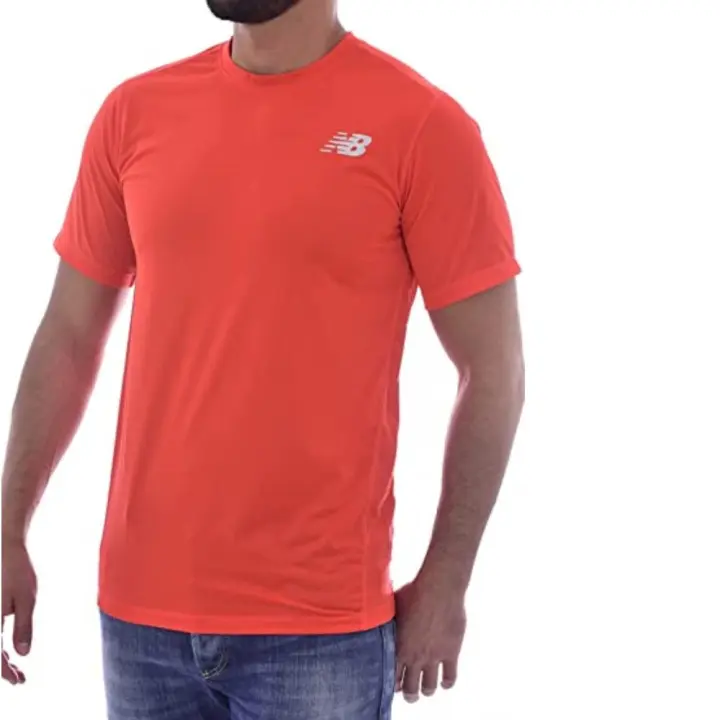 Camiseta New Balance Run Tecnic Promo Naranja Mt61011P-Flm - 1