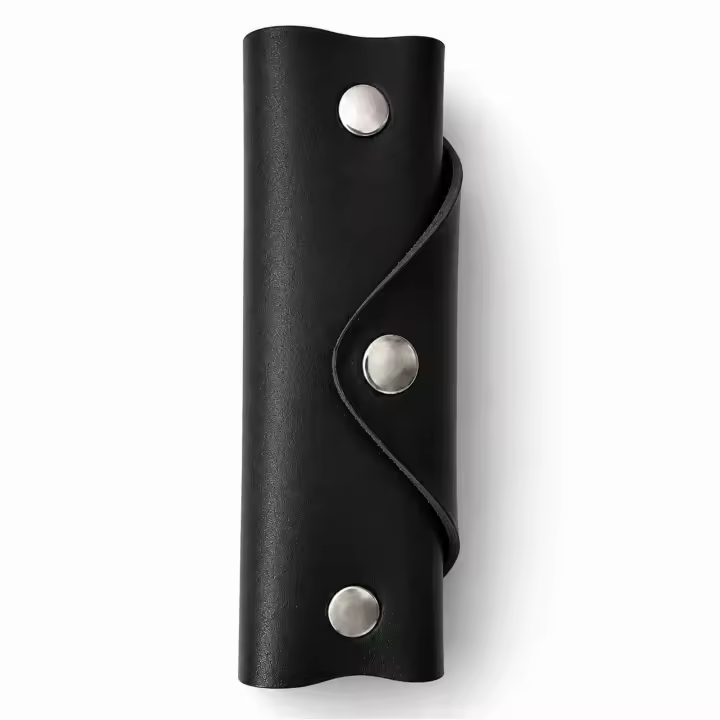 Llavero Minimalista de Cuero Vacuno Auténtico Hecho a Mano – Llavero Ultracompacto para Hombre y Mujer – Organizador de Llaves Slim, Ligero y Elegante – 3JCUT Colección Origen - 1