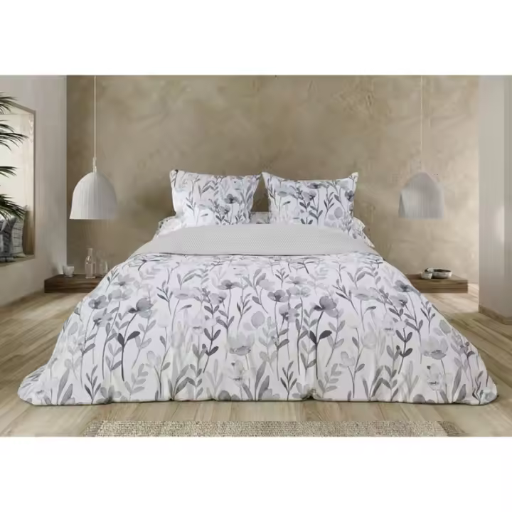 Pierre Cardin - Juego de funda nórdica Pierre Cardin FANY Gris Cama de 105 2 Piezas - 1