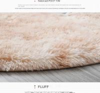 Alfombra Redonda De Peluche Suave Para Sala De Estar Decoración De Hogar Dormitorio Y Habitación De Niños Alfombra Blanca Espesa Para Salon - details 19
