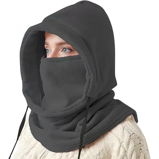 Pasamuntañas a prueba de Viento para Invierno, Máscara de Esquí de forro polar frío para hambres y Mujeres, Climate frío - 1