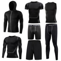 Camiseta De Compresión Para Correr En Hombre Camiseta De Fútbol De Secado Rápido Camiseta Deportiva Tensa Para Gimnasio Y Fitness Manga Corta Transpirable - details 37