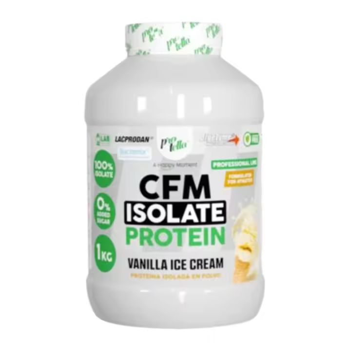Protella CFM Isolate 1 Kg - Proteína Alta Calidad - 90% de Proteína - Recuperación Muscular - 1