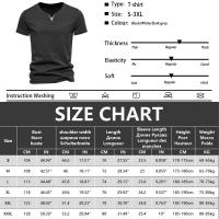 Camiseta De Hombre Verano Henley V-cuello Manga Corta Casual Ajustada Basic Fitness Deportiva Transpirable Top - details 0