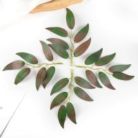 50Pcs Hojas De Planta Artificial En Silicio Para Decoración De Hogar Navidad Boda Fiesta Accesorios De Fondo DIY Caja De Caramelo Scrapbooking - details 12