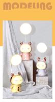 Lámpara Nocturna Recargable Con Modos De Iluminación Variados Protección Ocular Diseño Flexible De Tubo Culebrudo Dibujos Animados Lindos Lectura En La Mesa - details 3
