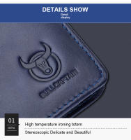 BULLCAPTAIN Cartera De Cuero Genuino Para Hombre Pequeña Monedero RFID Con Portatarjetas Y Bolsillo Para Monedas Calidad Superior - details 8
