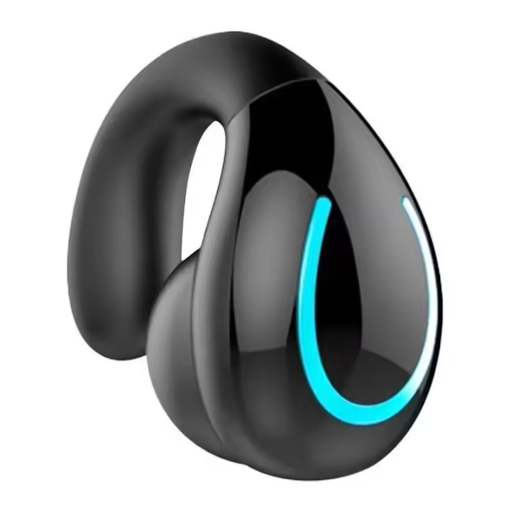 Concepto de conducción de auriculares Bluetooth, calidad de sonido de Alta definición, impermeable Y anti-Han, auriculares with clip para la Oreja, ajustados para el Aire Libre - 1
