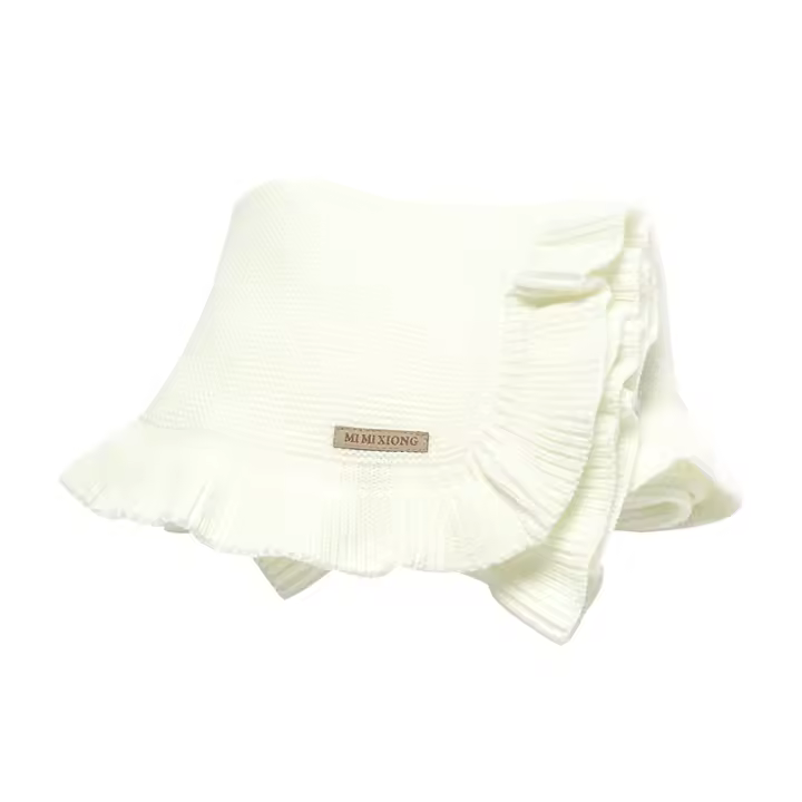 Manta Bebe Reversible 90*70cm Tejida Para Niños Y Niños Recién Nacidos Funda Para Coche Suave Y Cálida Para Dormir - 1