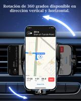 15W Qi Cargador Inalámbrico Coche, Wireless Car Charger Soporte Móvil con Carga Rápida con Suction Cup Base Y Bloqueo Automático Rápida Salida de Aire para iPhone,Galaxy y Otros - details 3