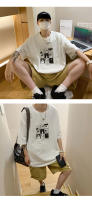 Camiseta De Hombre Grande Con Diseño De Gato Cartoon Kawaii Casual Manga Corta Cuello Redondo Material De Algodón Moda Primavera Verano Otoño - details 2