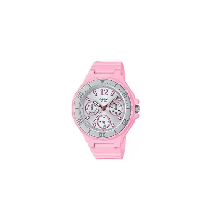 Reloj Casio rosa mujer LRW-250H-4A2 con tres esfera correa resina LRW250H4A2V - 1