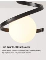 Lámpara De Techo LED Para Decoración De Habitaciones Y Estudios Luz Moderna Para Dormitorio Sala De Estar Comedor Y Pasillo - details 11