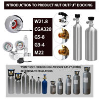 Válvula Reductora De Presión CO2 Para Acuario Con Doble Medidor Control De Presión Para Cilindro Válvula Solenoid Regulador De CO2 - details 6