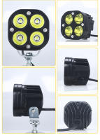 Luz De Trabajo LED 3 Pulgadas 12V-30V Faro Cuadrado De Enfocamiento Para Motocicleta Luz De Conducción Para Offroad Tractores Camiones Y Automóviles Faro Antiniebla - details 6