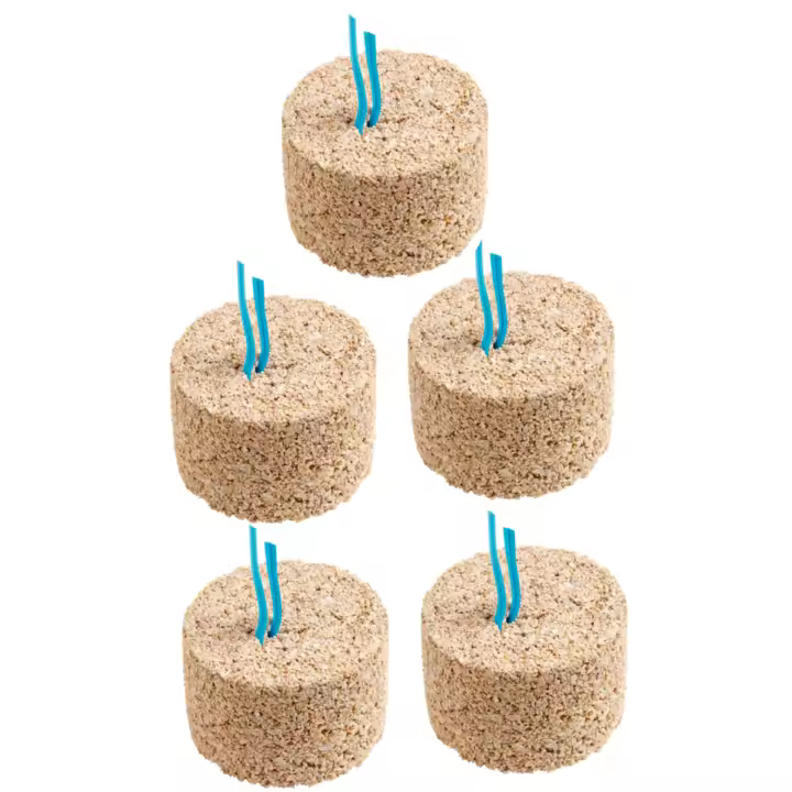 Mini Bloque Mineral para pajaros 90gr x 5 Bloques - Versele Laga - Especial Aves Pequeñas - Varios tipos de Grit, Coral de Mar y Piedrecitas para el estómago - Orlux - 1