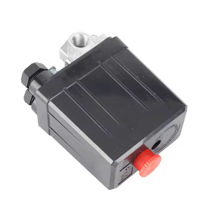Interruptor De Presión Para Compresor De Aire De 240V 16A Control De Compresor De Aire Pesado Cuatro Puertos Rango De Presión 90PSI-120PSI - 1