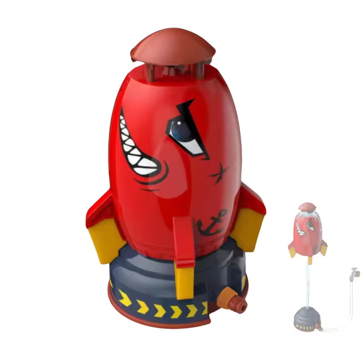 XOKOTAKI Aspersor Cohete, Cohete Giratorio de Agua, Juguete Acuático Rociador. Juguete de Agua de Verano para Niños al Aire Libre Personalizable. Para Exteriores como Jardín, Césped, Piscina, Playa o Patio. - 1
