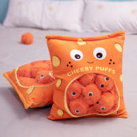 Juguete De Peluche Lindo En Polvo De Queso 6 Piezas Almohada De Snack Para Niños Regalo De Cumpleaños Para Niño Y Niña - details 2