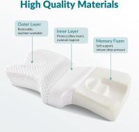 Almohada Para Dormir De Lado Antiarrugas Y Antienvejecimiento Almohada De Memoria Para Prevenir Dolor En El Cuello Y Hombros - details 5