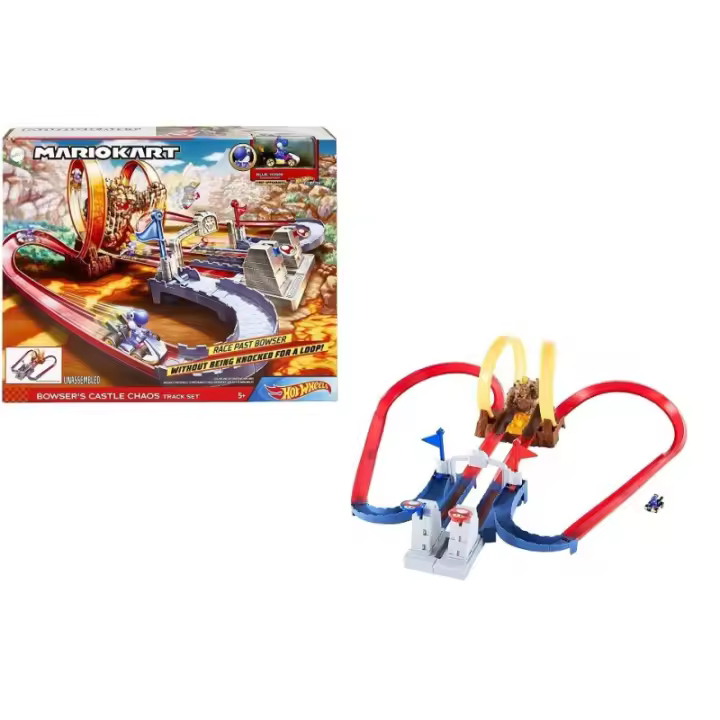 Hot Wheels MarioKart Trucks Chaos Bowser, pista para coches Edad +5 años Mattel GNM22 CPAAGNM22 - 1